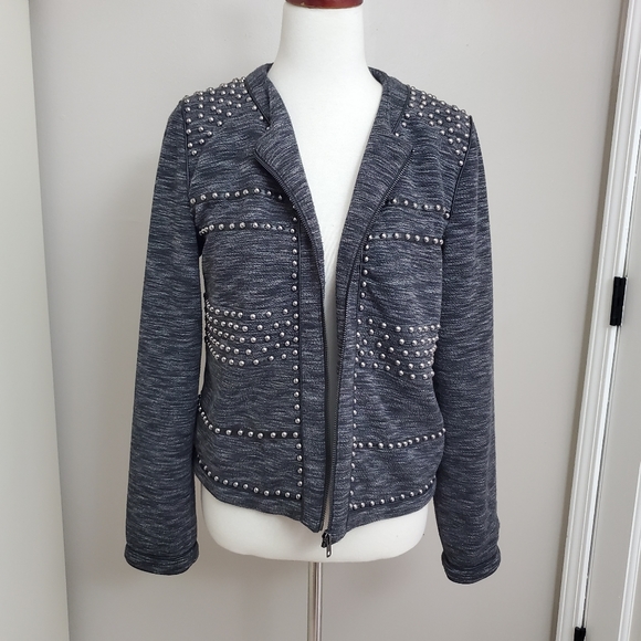 Greylin Monty Studded Knit Jacket - Picture 5 of 14